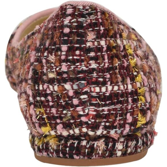 Nine West Women's Pink Multi Leather Closed Pointed Toe Ballet Flats Shoes - Picture 3 of 6